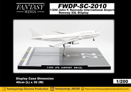 John F. Kennedy International Airport RWY 22L Display Stand (Fantasy Wings 1:200)