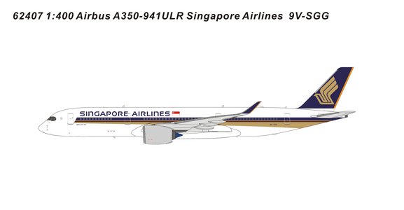 Singapore Airlines  Airbus A350-941 ULR (Panda Models 1:400)