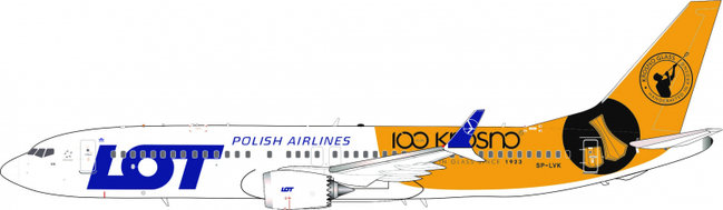 LOT Polish Airlines  Boeing 737-8 MAX (Inflight200 1:200)