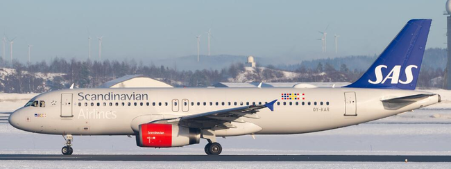 SAS Scandinavian Airlines Airbus A320 (JC Wings 1:400)