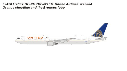 United Airlines Boeing 767-424ER (Panda Models 1:400)