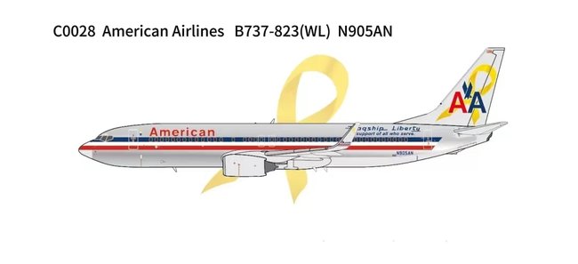 American Airlines  Boeing 737-823(WL) (Panda Models 1:400)