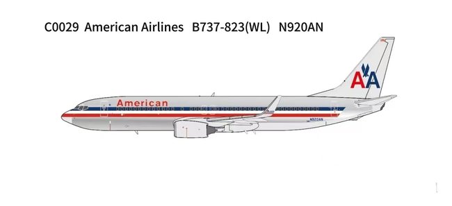 American Airlines  Boeing 737-823(WL) (Panda Models 1:400)