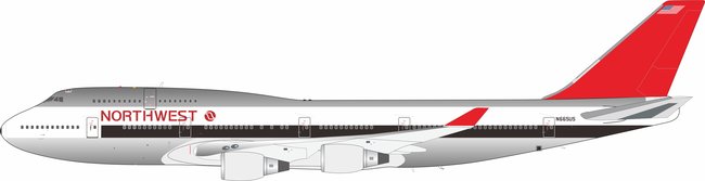 Northwest Airlines Boeing 747-451 (B Models 1:200)