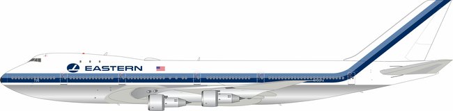 Eastern Air Lines Boeing 747-121 (Inflight200 1:200)