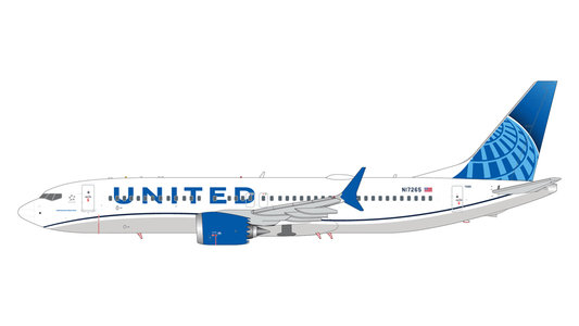 United Airlines Boeing 737 MAX 8 (GeminiJets 1:200)