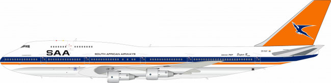 South African Airways Boeing 747-344 (Inflight200 1:200)