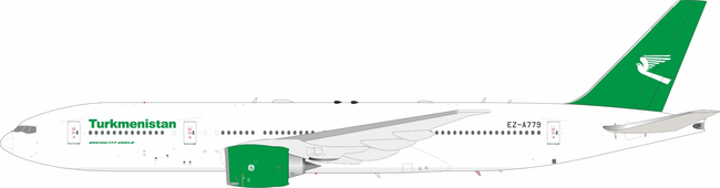 Turkmenistan Airlines Boeing 777-22K/LR (Retro Models 1:200)