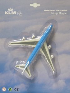 KLM Boeing 747-400 fridge magnet (PPC 1:500)