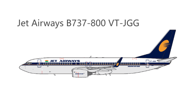 Jet Airways Boeing 737-800 (Panda Models 1:400)