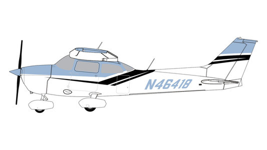 Private Cessna 172M Skyhawk (GeminiJets 1:72)