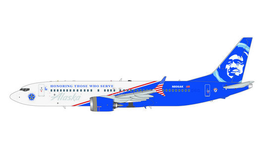 Alaska Airlines Boeing 737 MAX 8 (GeminiJets 1:200)