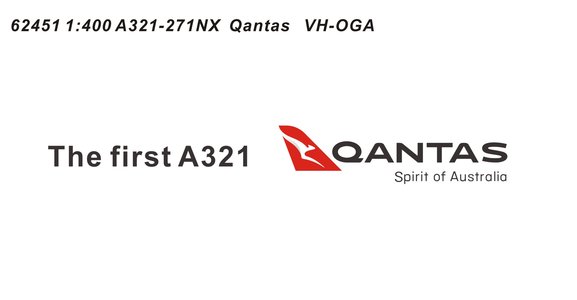 Qantas  Airbus A321-271NX (Panda Models 1:400)