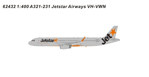 JetstarAirways Airbus A321-231  (Panda Models 1:400)