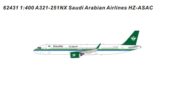 Saudi Arabian Airlines Airbus A321-251NX (Panda Models 1:400)