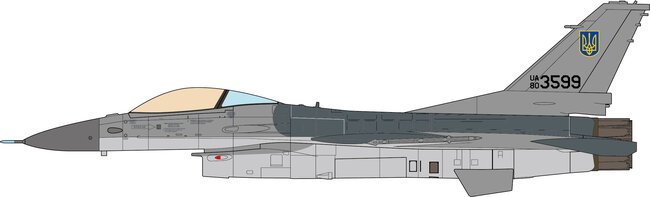 Ukraine Air Force F-16AM Fighting Falcon (JC Wings 1:72)