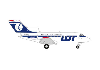 LOT Polish Airlines Yakovlev Yak-40 (Herpa Wings 1:200)