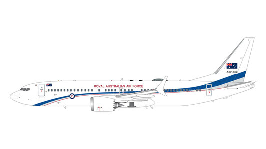 Royal Australian Air Force (RAAF) Boeing 737 MAX 8 BBJ (GeminiJets 1:200)