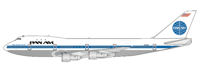 Pan Am Boeing 747-100 (JC Wings 1:400)