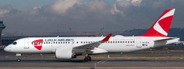 CSA Czech Airlines Airbus A220-300 (JC Wings 1:400)