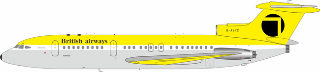 British Airways (Northeast Airlines) Hawker Siddeley HS-121 Trident 1E (ARD200 1:200)