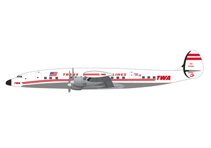 TWA Trans World Airlines Lockheed L-1049G Super Constellation (Herpa Snap-Fit 1:125)